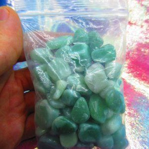 Green Aventurine Tumbled 5 Ounce Grid Set